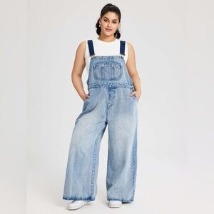 CIDER denim overalls baggy 90s style cargo size 18